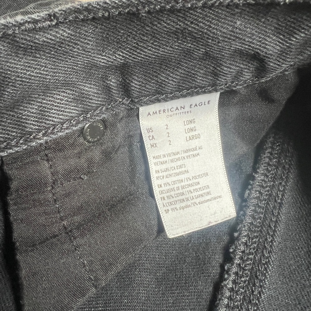 American Eagle Outfitters Black Straight Leg Jeans - Picture 4 of 5